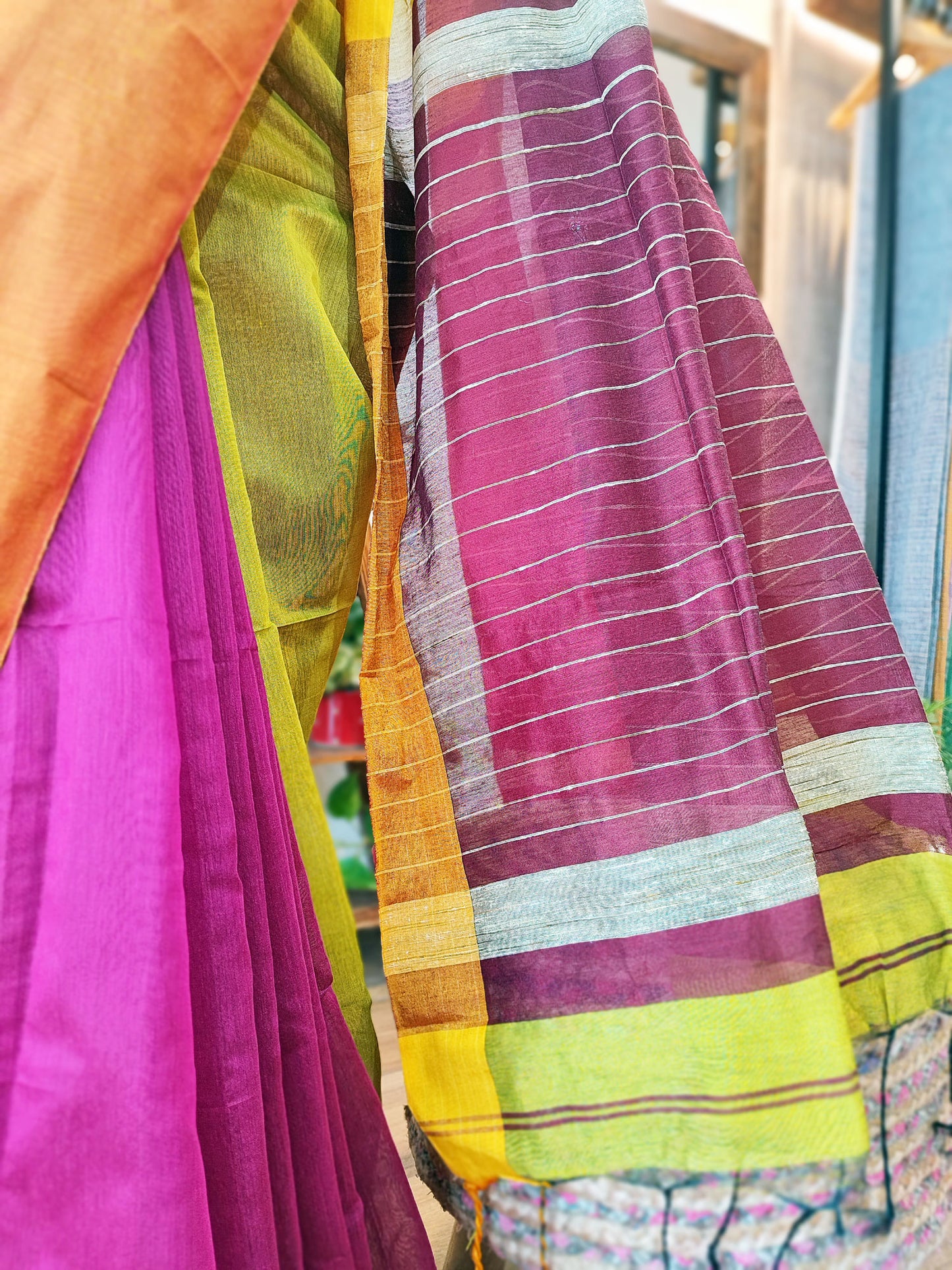 Multicolor Handloom Cotton Silk Saree