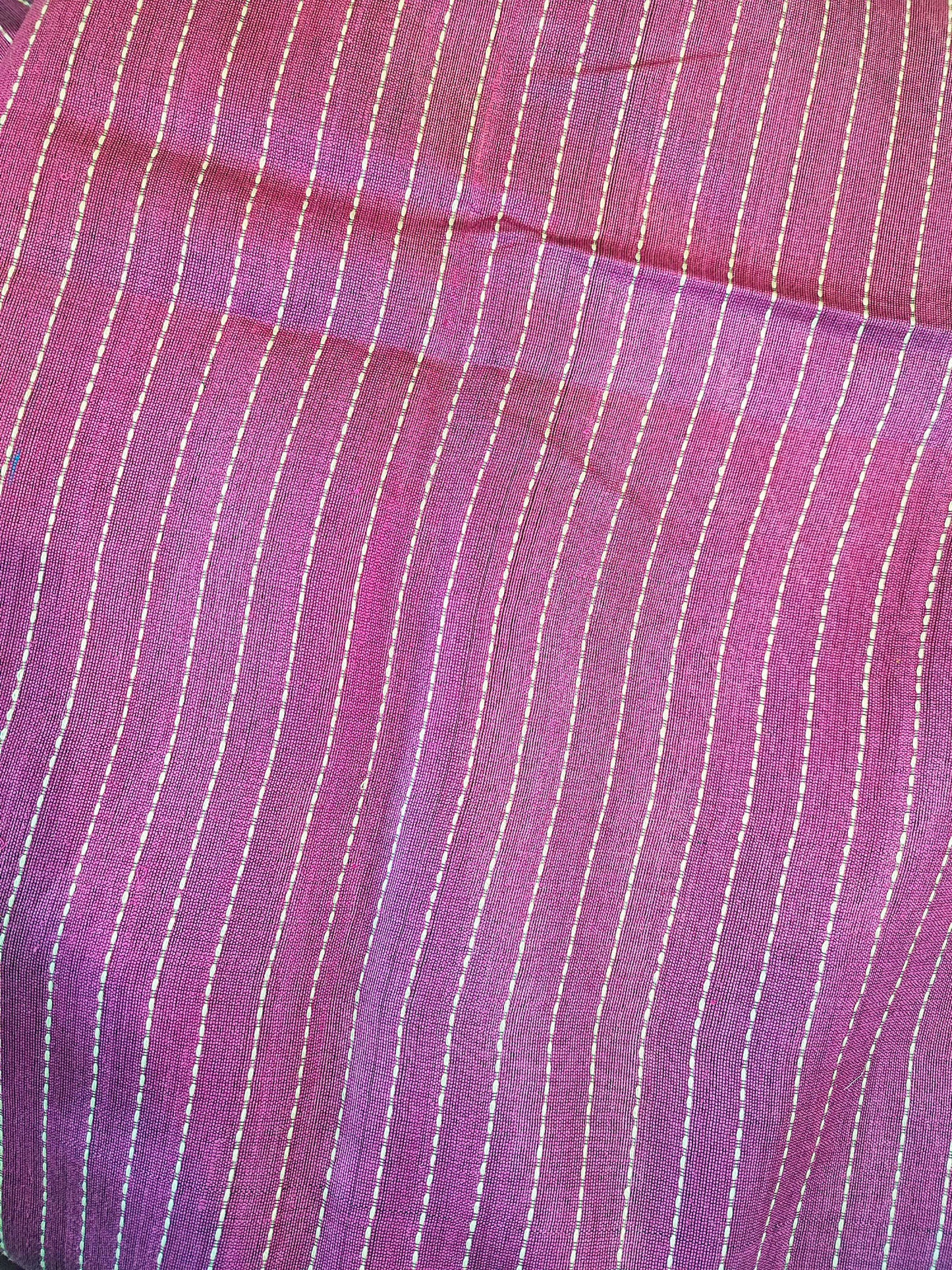 Rust & Fuchsia Pink Dual Shade Kosa Silk Saree