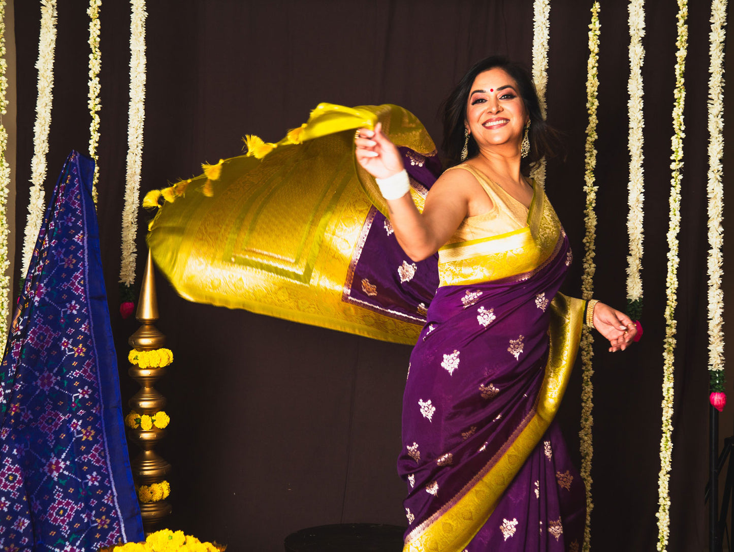 Designer Banarasi Chiniya Silk Saree for Traditional Indian Functions
