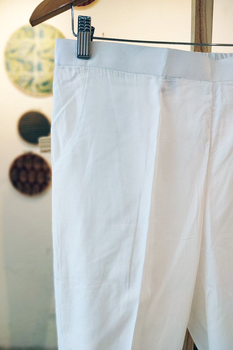White Cotton Pants