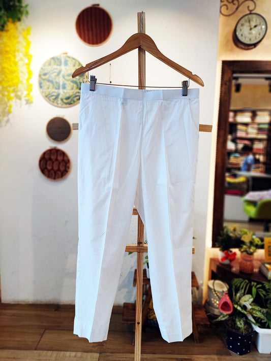 White Cotton Pants