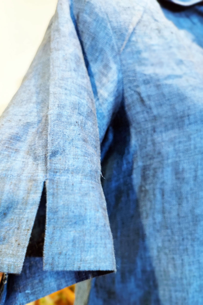 Steel Blue Linen Cord Set