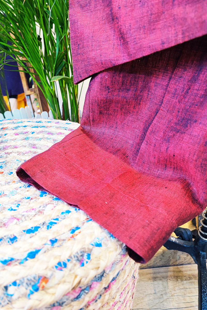 Brick Red Linen Cord Set