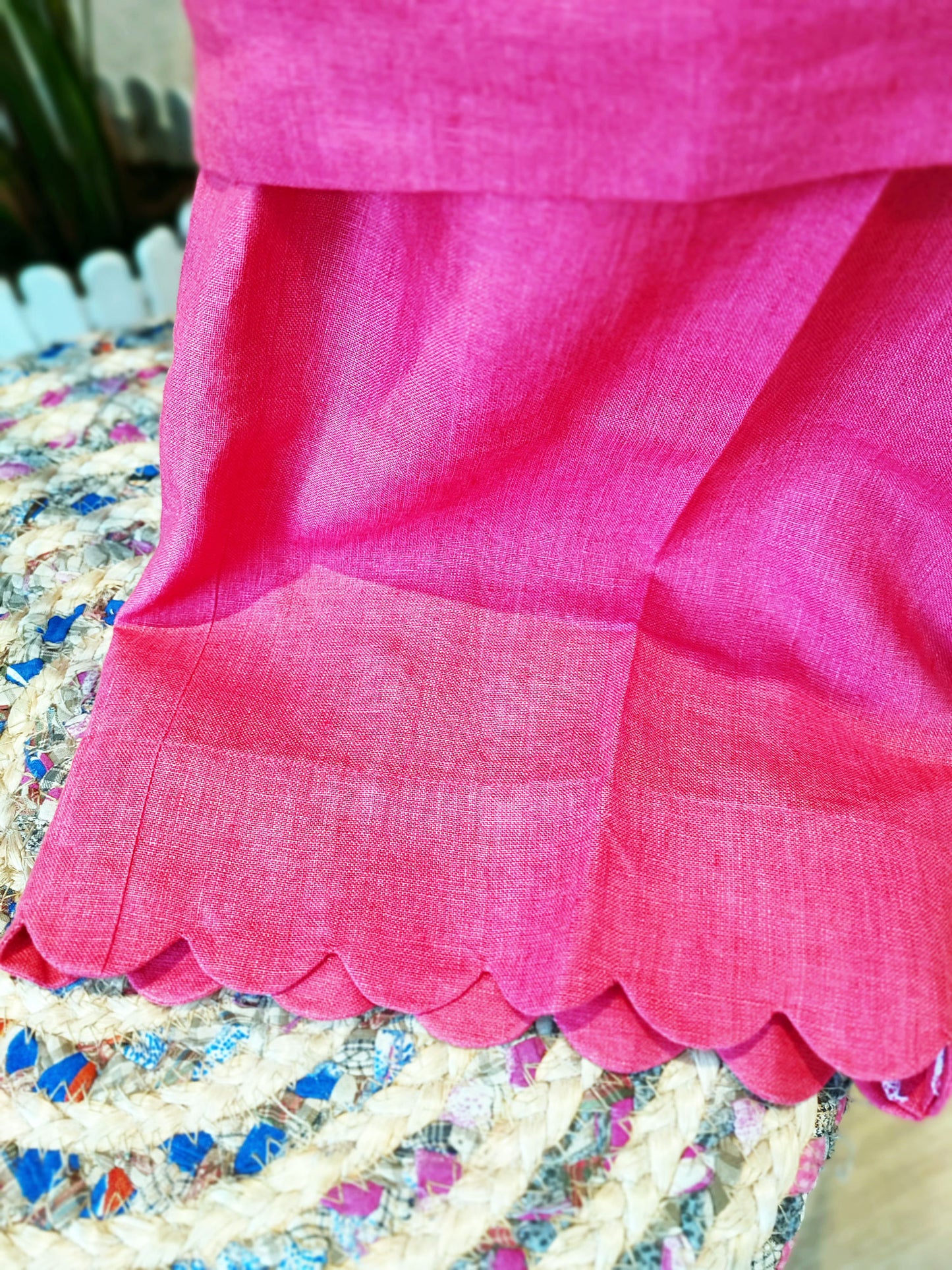 Coral Linen Cord Set