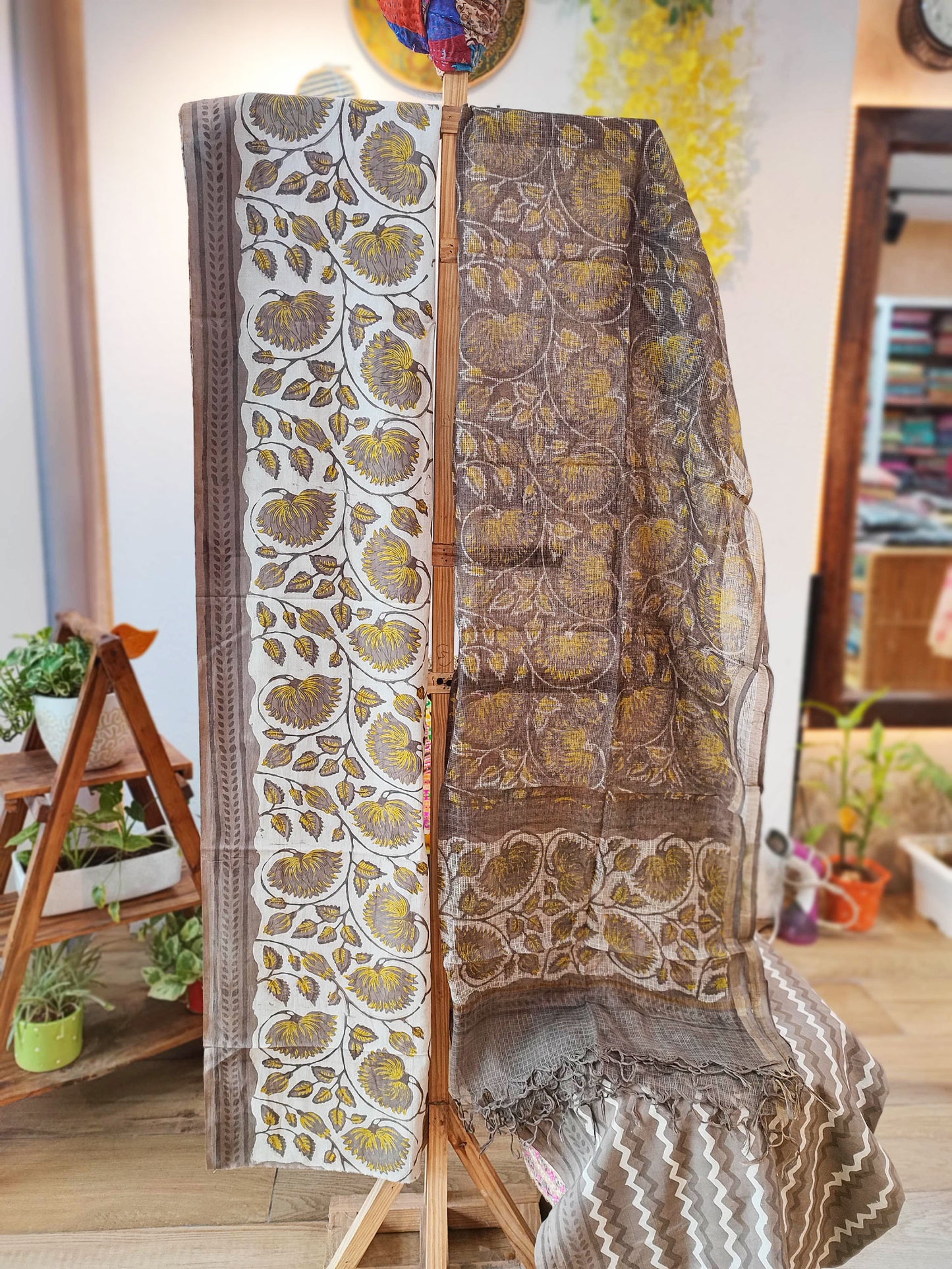 Vanaspati Print Pure Cotton Suit With Kota Dupatta