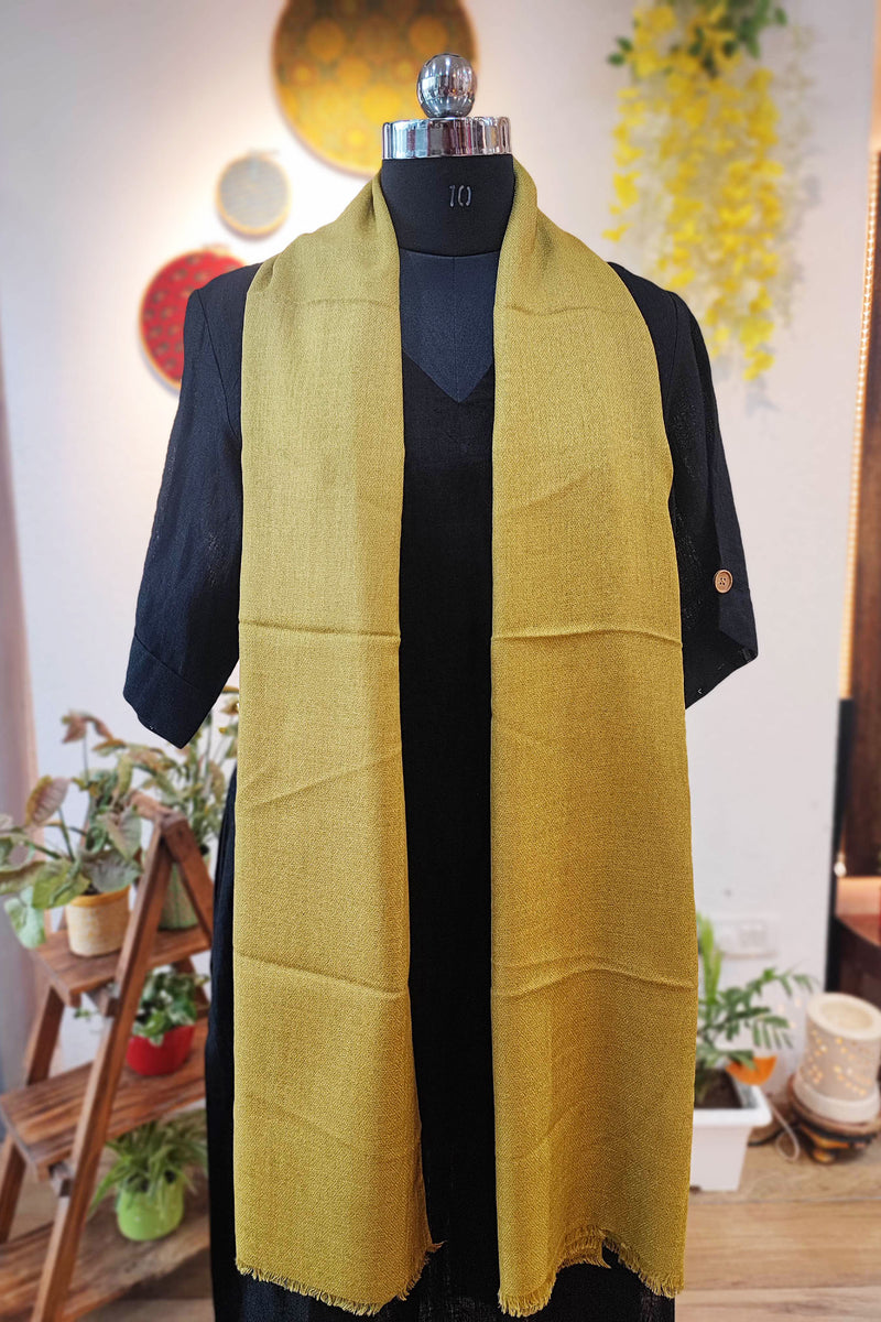 Sand Tan Plain Fine Wool Pashmina Stole