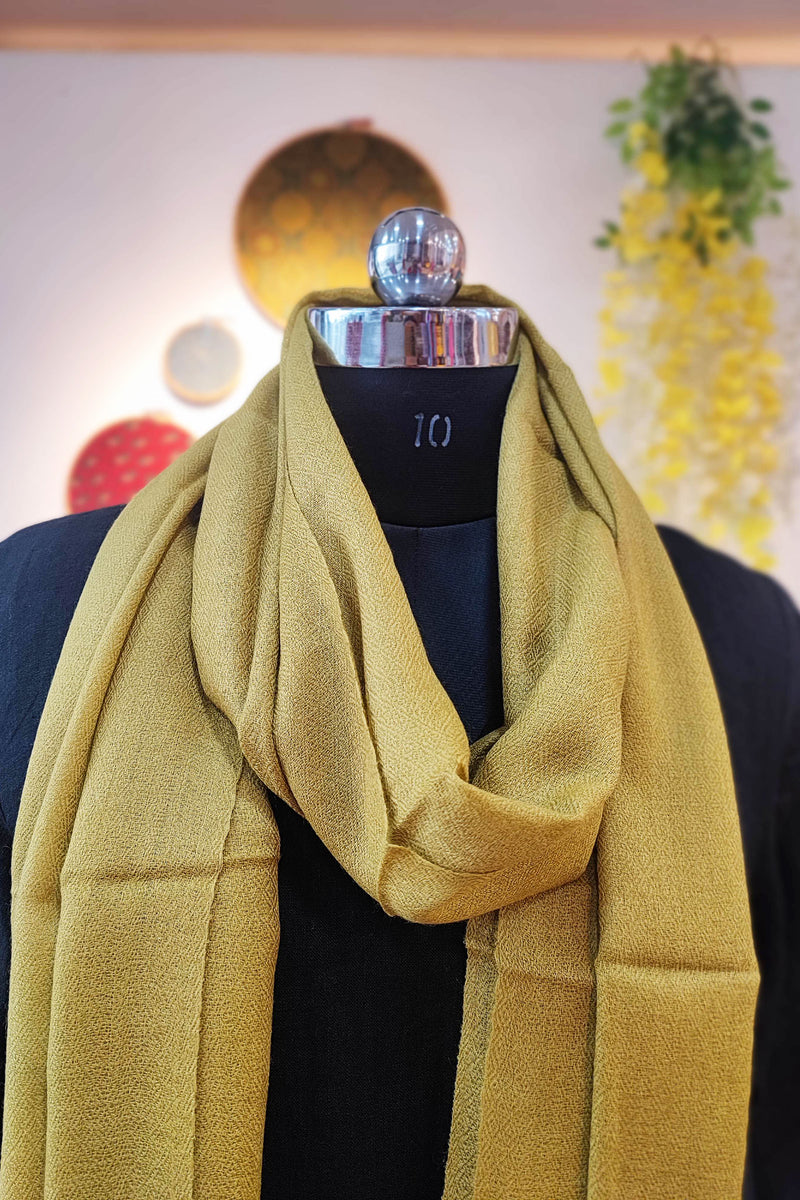Sand Tan Plain Fine Wool Pashmina Stole