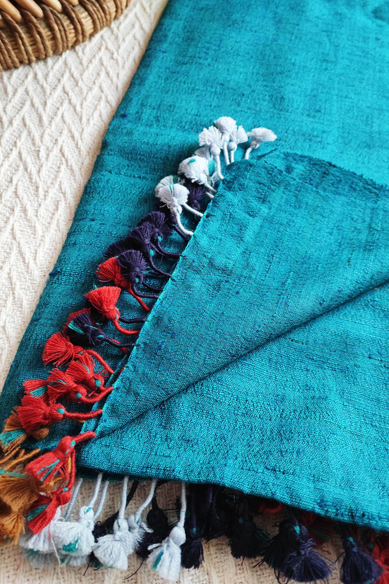 Firozi Pure Wool Woven Handloom Stole