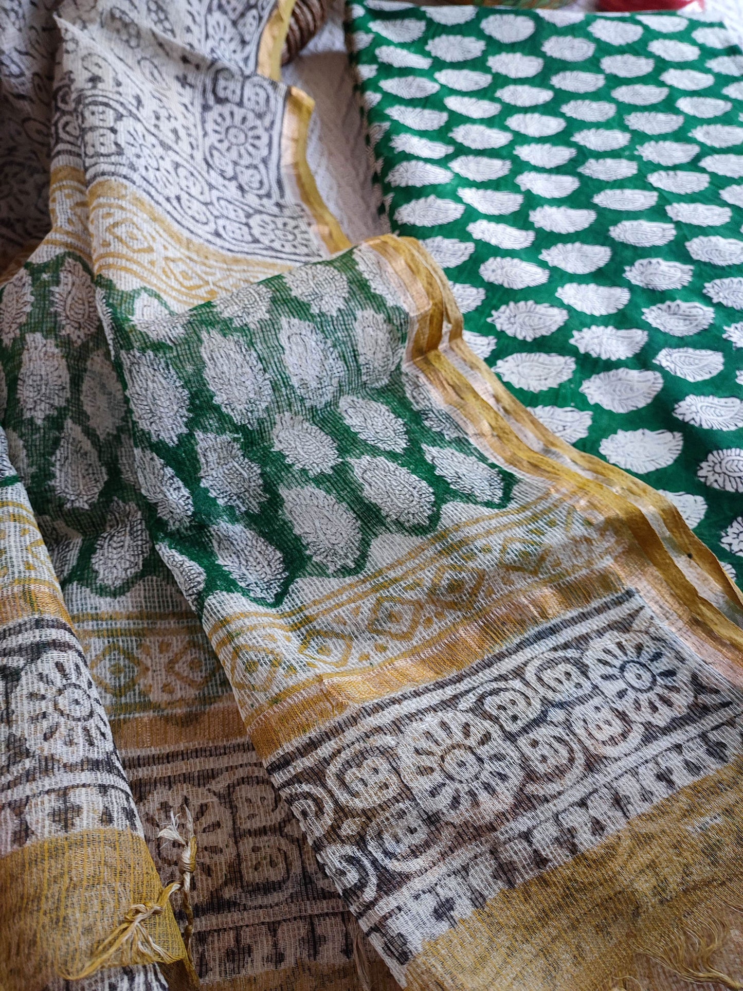 Handblock Print Pure Cotton Suit