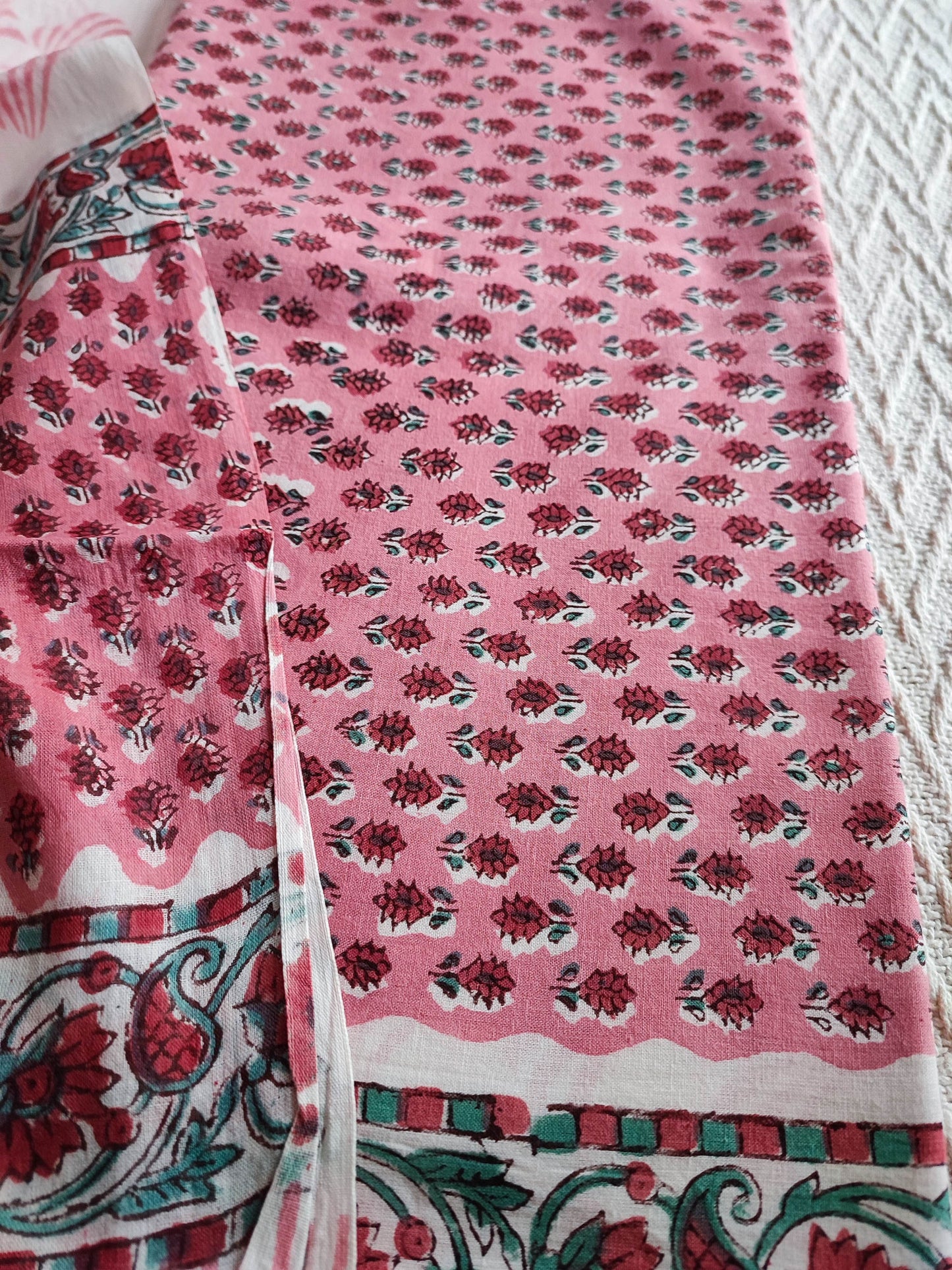 Handblock Print Pure Cotton Suit