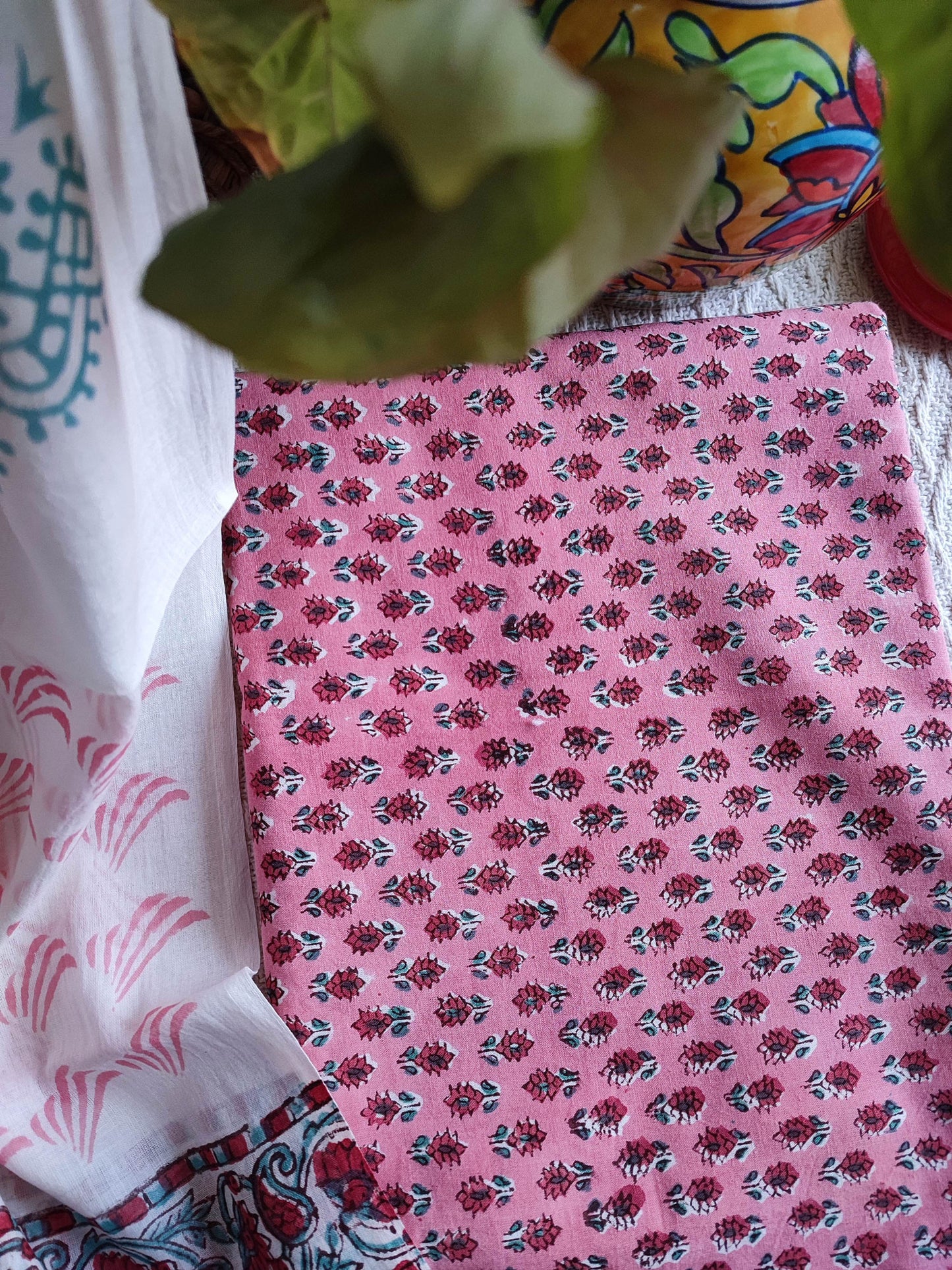 Handblock Print Pure Cotton Suit