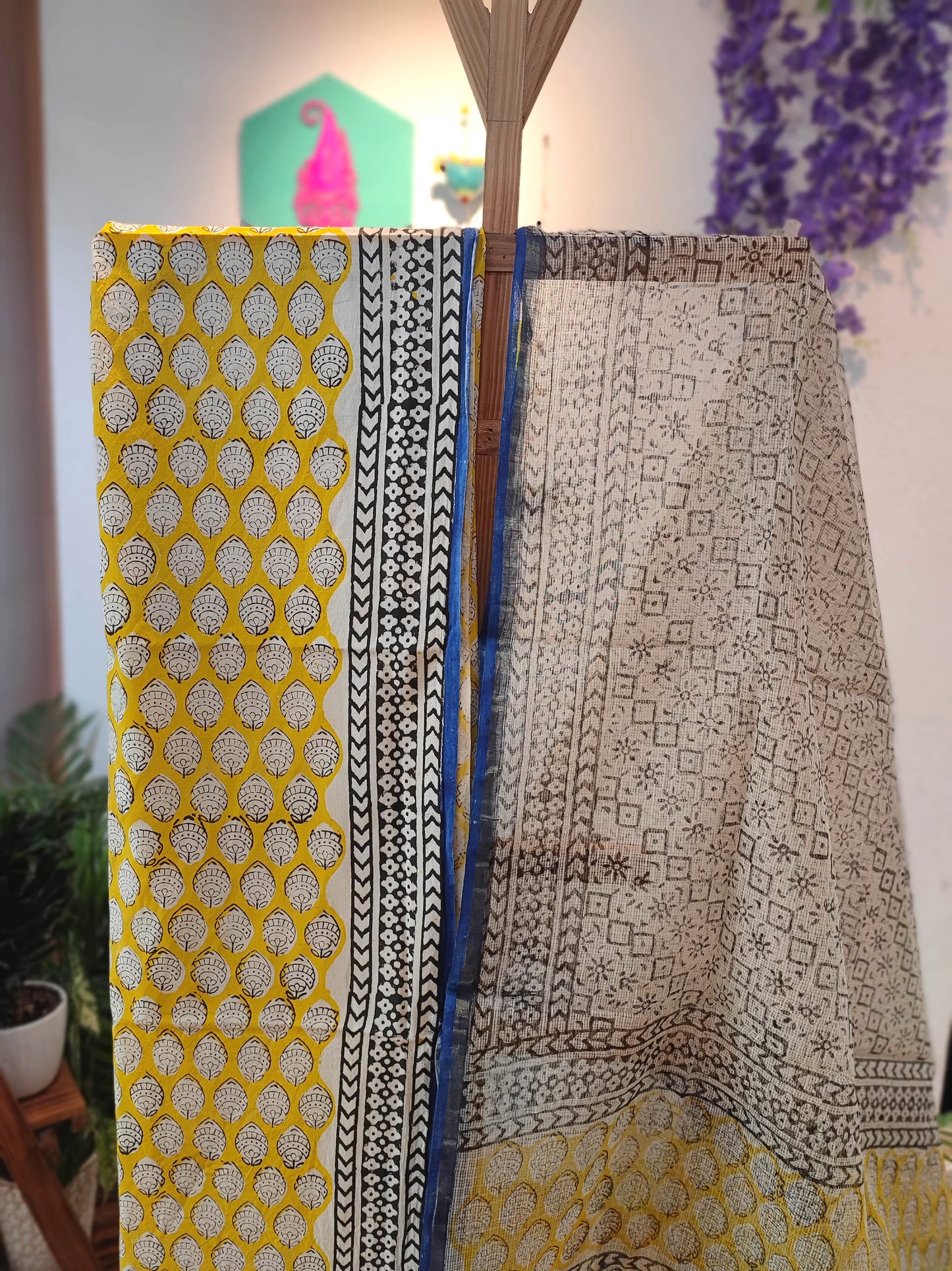 Cotton Suit with Cotton Bottom & Kota Doria Dupatta