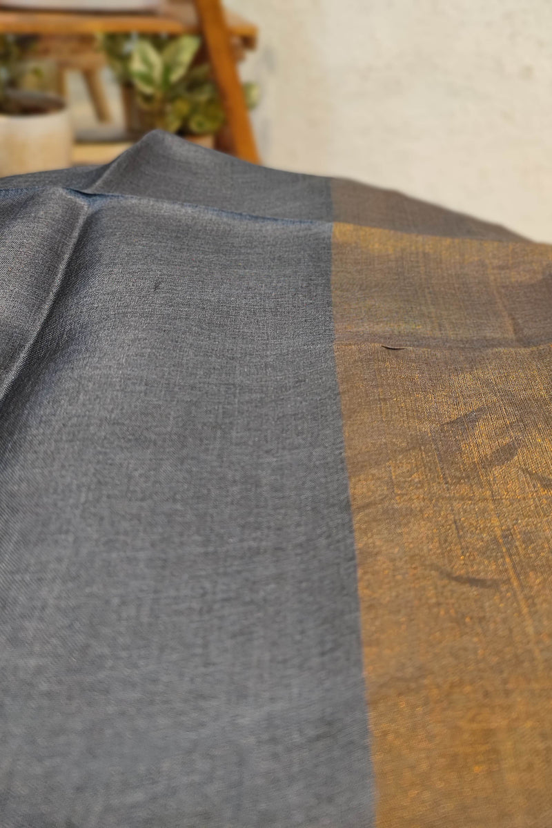 Punch Pink Pure Tassar Silk Printed Saree